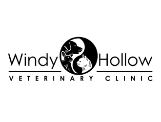 Windy Hollow Veterinary Clinic logo design by MAXR
