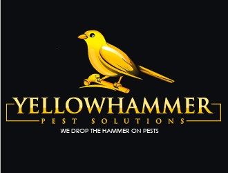 YellowHammer Pest Solutions logo design by Suvendu