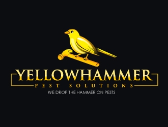 YellowHammer Pest Solutions logo design by Suvendu