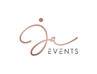 JA EVENTS logo design by Gravity