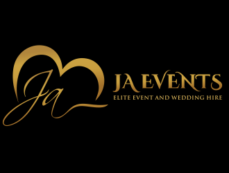 JA EVENTS logo design by aldesign