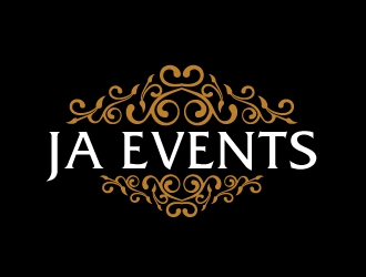 JA EVENTS logo design by ElonStark