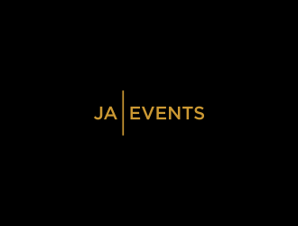 JA EVENTS logo design by L E V A R