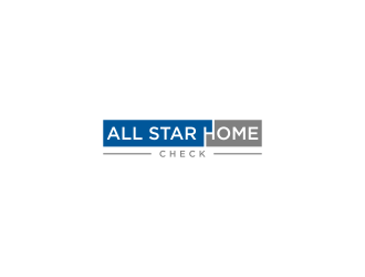 All Star Home Check logo design by L E V A R