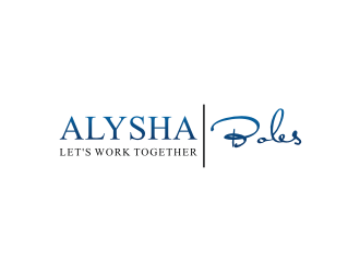 Alysha Boles logo design by mbamboex