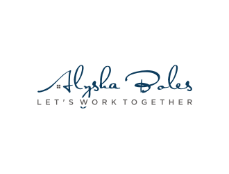 Alysha Boles logo design by asyqh