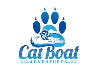 CatBoat Adventures logo design by DreamLogoDesign