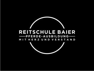 Reitschule Baier - Pferde-Ausbildung mit Herz und Verstand logo design by bricton
