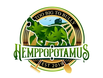 Hemppopotamus logo design by DreamLogoDesign