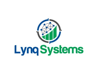 Lynq Systems logo design by pixalrahul
