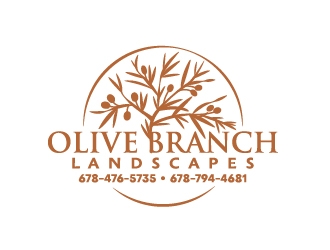 Olive Branch Landscapes logo design by josephope