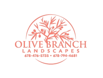 Olive Branch Landscapes logo design by josephope
