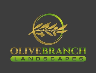 Olive Branch Landscapes logo design by DreamLogoDesign