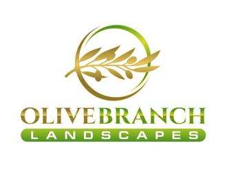 Olive Branch Landscapes logo design by DreamLogoDesign