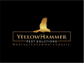 YellowHammer Pest Solutions logo design by amazing