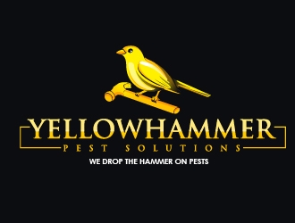 YellowHammer Pest Solutions logo design by Suvendu