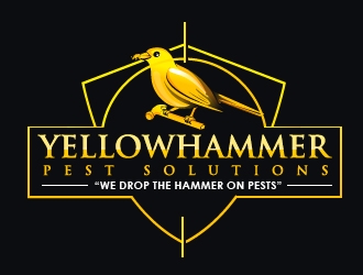 YellowHammer Pest Solutions logo design by Suvendu