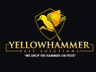 YellowHammer Pest Solutions logo design by Suvendu