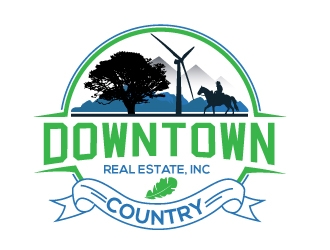 Downtown Country Real Estate, Inc logo design by Upoops