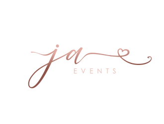 JA EVENTS logo design by Rossee