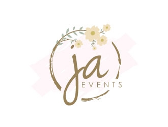 JA EVENTS logo design by sanworks