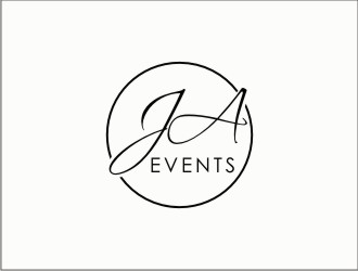 JA EVENTS logo design by ungu
