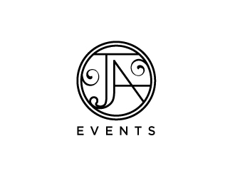 JA EVENTS logo design by Foxcody