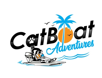 CatBoat Adventures logo design by DreamLogoDesign