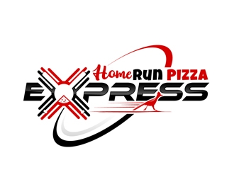 Home Run Pizza Express logo design by DreamLogoDesign