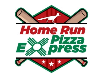 Home Run Pizza Express logo design by Suvendu