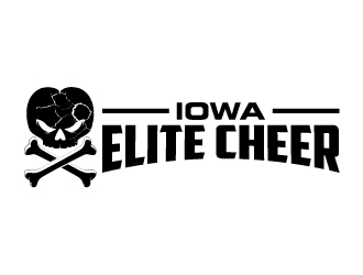 Iowa Elite Cheer (Skull & Bones - I will Attach our most recent)  logo design by karjen