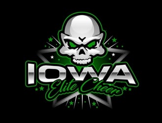 Iowa Elite Cheer (Skull & Bones - I will Attach our most recent)  logo design by DreamLogoDesign