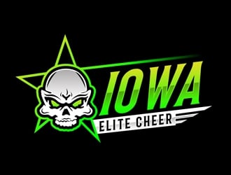 Iowa Elite Cheer (Skull & Bones - I will Attach our most recent)  logo design by DreamLogoDesign