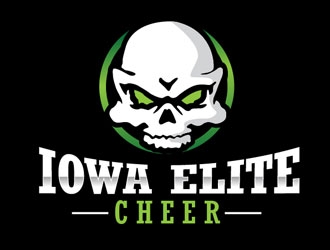 Iowa Elite Cheer (Skull & Bones - I will Attach our most recent)  logo design by frontrunner