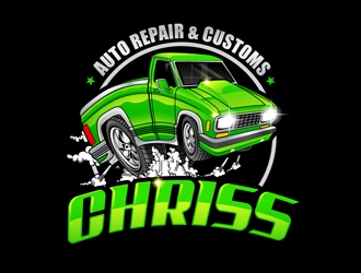 Chriss Auto Repair & Customs logo design by DreamLogoDesign