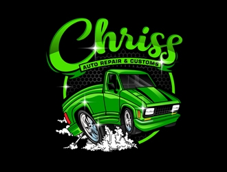 Chriss Auto Repair & Customs logo design by DreamLogoDesign