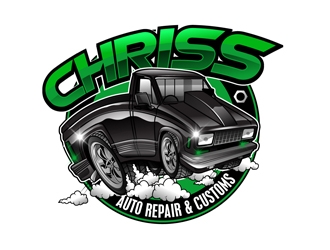 Chriss Auto Repair & Customs logo design by DreamLogoDesign