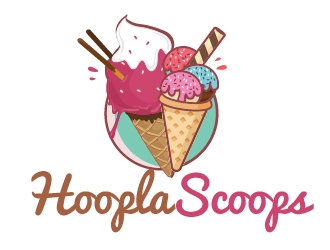 Hoopla Scoops logo design by shravya