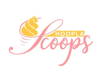 Hoopla Scoops logo design by LogoInvent