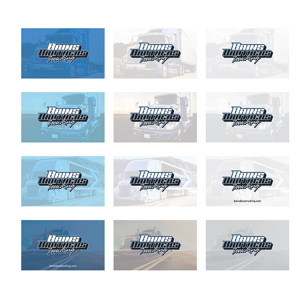 BAINS BROTHERS TRUCKING / BAINS BROS TRUCKING logo design by MCXL