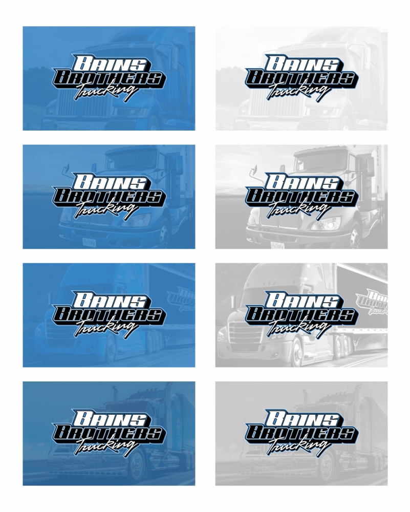 BAINS BROTHERS TRUCKING / BAINS BROS TRUCKING logo design by MCXL
