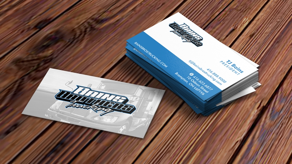 BAINS BROTHERS TRUCKING / BAINS BROS TRUCKING logo design by MCXL