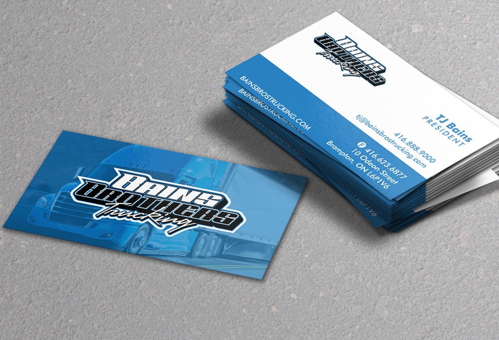 BAINS BROTHERS TRUCKING / BAINS BROS TRUCKING logo design by MCXL