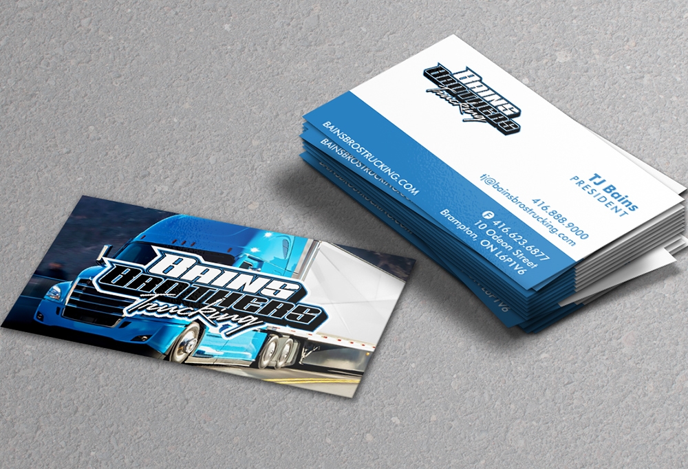 BAINS BROTHERS TRUCKING / BAINS BROS TRUCKING logo design by MCXL