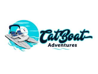 CatBoat Adventures logo design by kingfisher