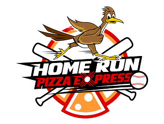 Home Run Pizza Express logo design by haze