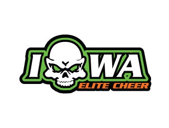 Iowa Elite Cheer (Skull & Bones - I will Attach our most recent)  logo design by sanworks