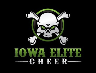 Iowa Elite Cheer (Skull & Bones - I will Attach our most recent)  logo design by gogo