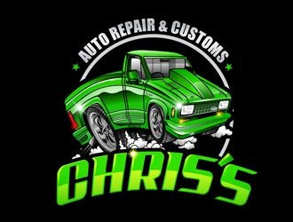 Chriss Auto Repair & Customs logo design by DreamLogoDesign