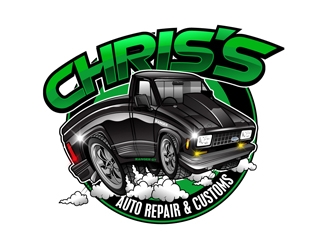 Chriss Auto Repair & Customs logo design by DreamLogoDesign